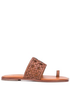 Tory Burch плетеные сандалии с открытым носком