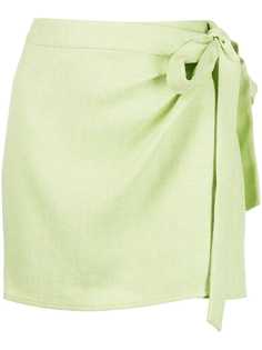 Ciao Lucia твидовая юбка мини Fontana с запахом