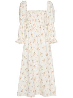 Reformation платье миди Hyland с цветочным принтом