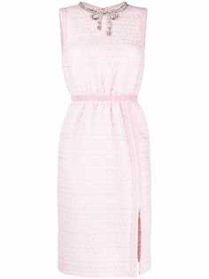 Giambattista Valli платье с бантом из кристаллов