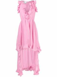 Giambattista Valli платье асимметричного кроя с оборками