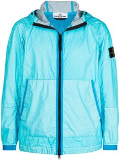 Stone Island куртка с капюшоном и нашивкой-логотипом
