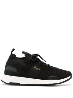 Boss Hugo Boss кроссовки с нашивкой-логотипом