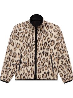 John Elliott куртка на молнии с леопардовым принтом