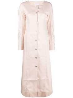 Jil Sander платье-рубашка с жатым эффектом