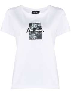 A.P.C. футболка с логотипом