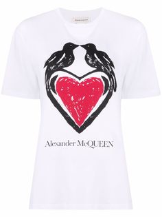 Alexander McQueen футболка с графичным принтом