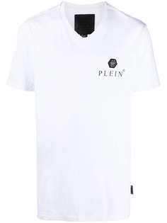 Philipp Plein футболка с V-образным вырезом и логотипом