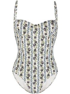 Tory Burch купальник с принтом Climbing Vines