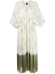 Pinko платье с бахромой на подоле