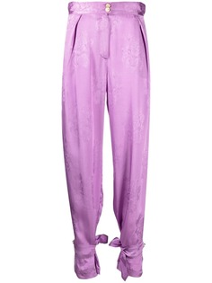 Pinko жаккардовые брюки с цветочным узором