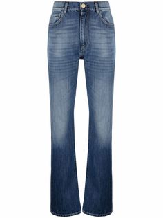 Pinko прямые джинсы с эффектом потертости