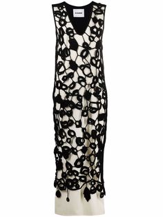 Jil Sander платье в технике кроше