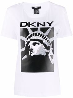 DKNY футболка с графичным принтом