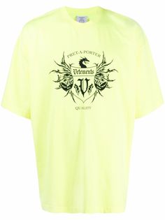 VETEMENTS футболка оверсайз с логотипом