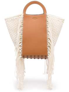 Tods сумка-шопер Gommini в технике макраме Tod`S