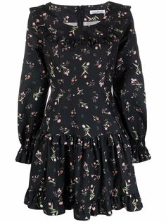 Roses & Lace платье мини с оборками и цветочным принтом