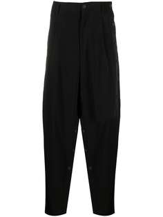 Yohji Yamamoto брюки с низким шаговым швом