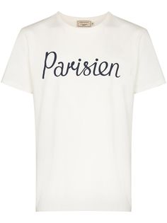 Maison Kitsuné футболка с принтом Parisien