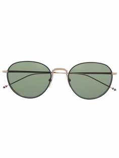 Thom Browne Eyewear солнцезащитные очки TB119 в круглой оправе