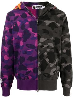 A BATHING APE® худи с камуфляжным принтом в двух тонах