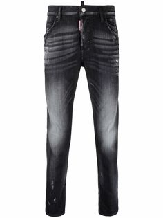 Dsquared2 узкие джинсы Skater с эффектом потертости