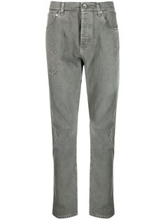 Brunello Cucinelli прямые джинсы с прорезями