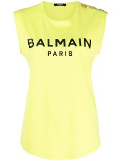Balmain топ с логотипом
