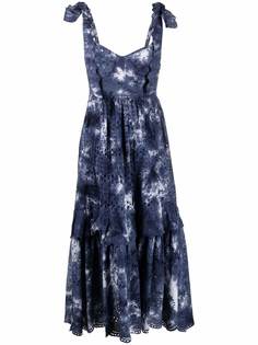LoveShackFancy платье без рукавов с принтом тай-дай