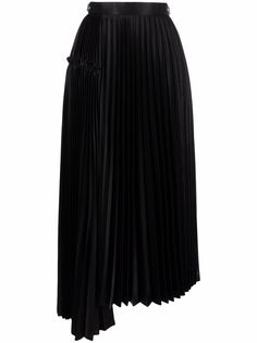 Comme Des Garçons Noir Kei Ninomiya плиссированная юбка миди со вставкой