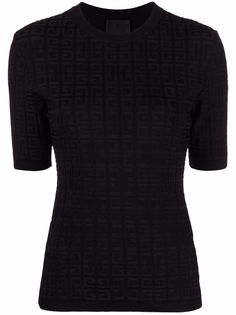 Givenchy топ с короткими рукавами и узором 4G