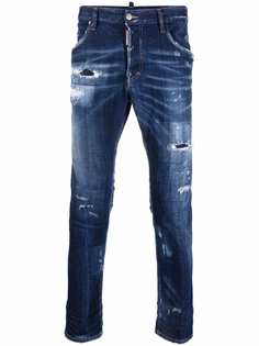Dsquared2 узкие джинсы с прорезями