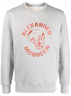 Alexander McQueen толстовка с вышитым логотипом