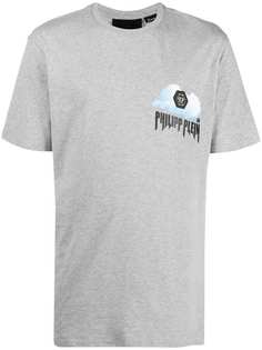 Philipp Plein футболка с принтом и нашивкой-логотипом