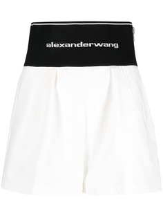 Alexander Wang шорты строгого кроя с логотипом на поясе