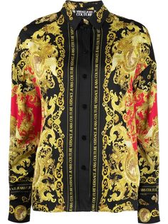 Versace Jeans Couture рубашка с узором Baroque