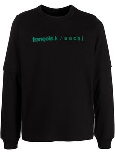 Sacai толстовка с принтом из коллаборации с François K