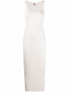 Maison Close платье макси в рубчик