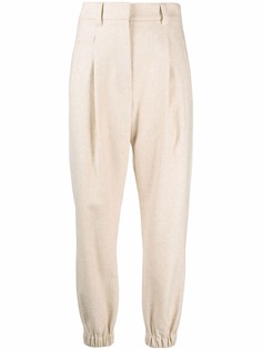 Brunello Cucinelli зауженные брюки с завышенной талией
