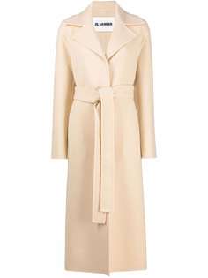 Jil Sander двубортное пальто с поясом