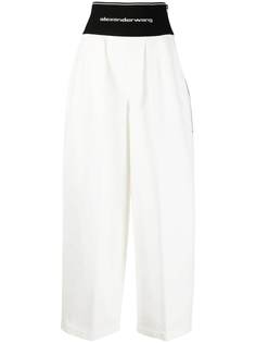 Alexander Wang широкие брюки с логотипом