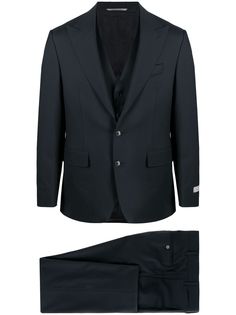 Canali костюм-тройка строгого кроя