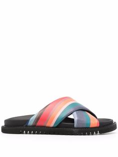 PAUL SMITH шлепанцы Pax с принтом Swirl