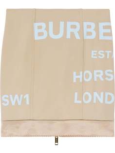 Burberry юбка мини с принтом Horseferry