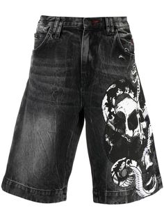 Philipp Plein джинсовые шорты Skull St. Tropez-fit
