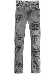 Philipp Plein джинсы с монограммой