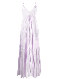 Forte Forte плиссированное платье с цветочным принтом