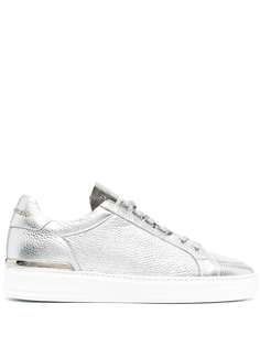 Philipp Plein кроссовки с эффектом металлик