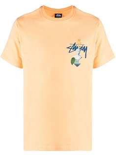 Stussy футболка с круглым вырезом и логотипом