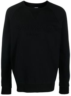 Balmain толстовка с тисненым логотипом